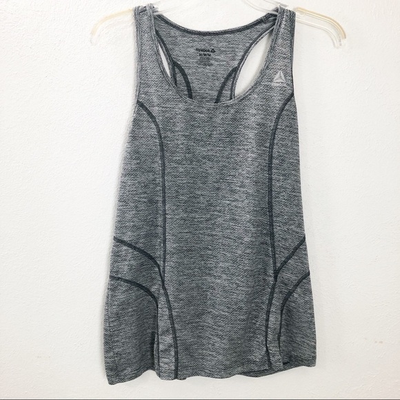 Reebok Gray Racerback Tank Top Size M - Picture 1 of 5